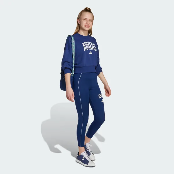 Свитшот Seasonals Essentials Collegiate Typography Crewneck Kids