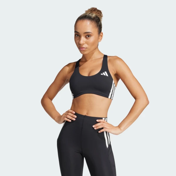 Бра Powerreact Train Medium-Support 3-Stripes Performance JH1420 1