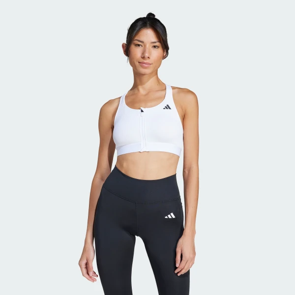 Бра Powerreact Training Medium-Support Zip Performance JJ2675 1