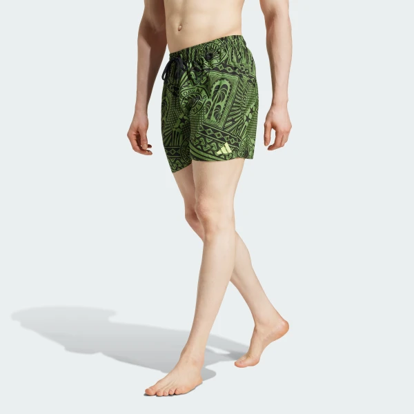 adidas x FARM 3-Stripes 5-Inch жүзуге арналған қысқа шалбары Sportswear JG3598 1