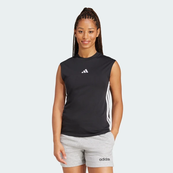 Майка Essentials 3-Stripes Cotton Lifestyle Sportswear JD4984 1