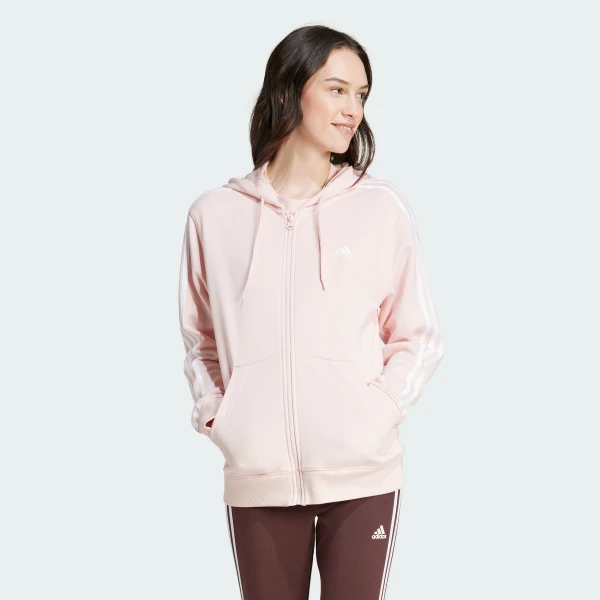 Essentials 3-Stripes French Terry Regular Full-Zip худи Sportswear IY4217 1