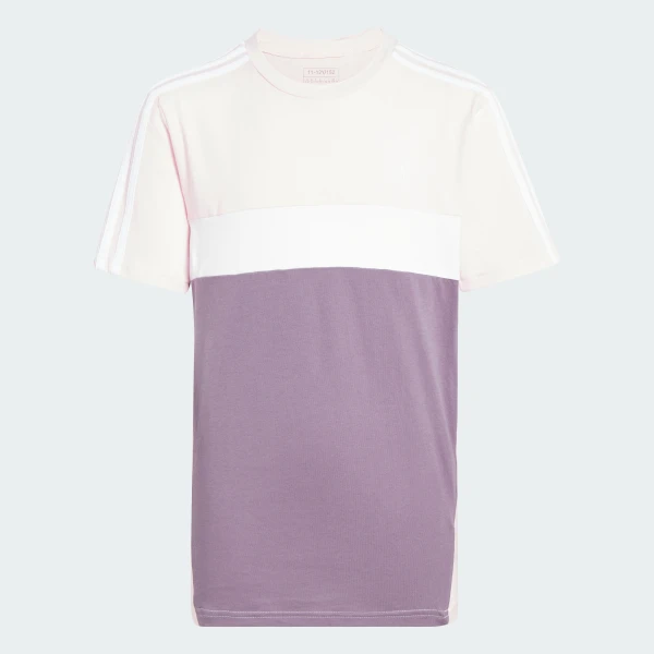 Tiberio 3-Stripes Colorblock Cotton Kids футболкасы Sportswear IJ8734 1