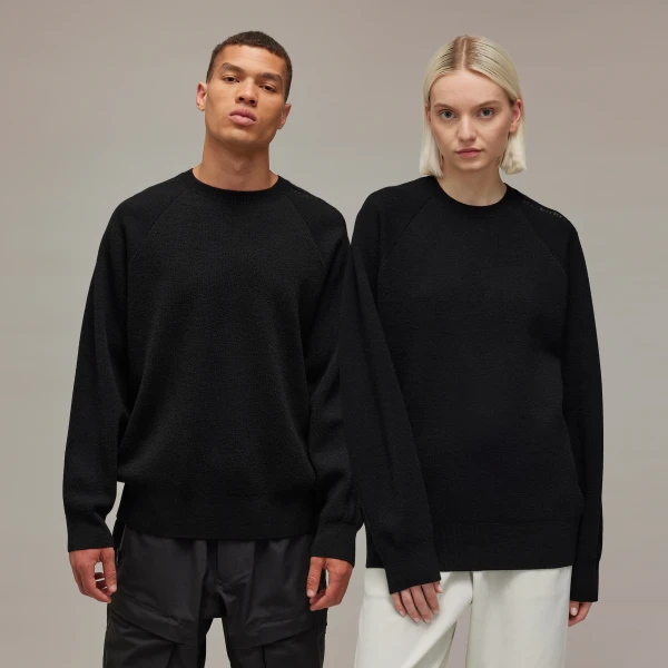 Y-3 Logo Knit Crew свитеры Y-3 IW7483 1